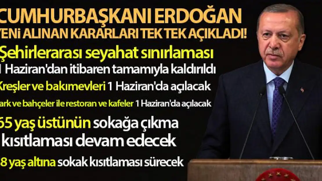 Cumhurbaşkanı Erdoğan yeni alınan kararları tek tek açıkladı