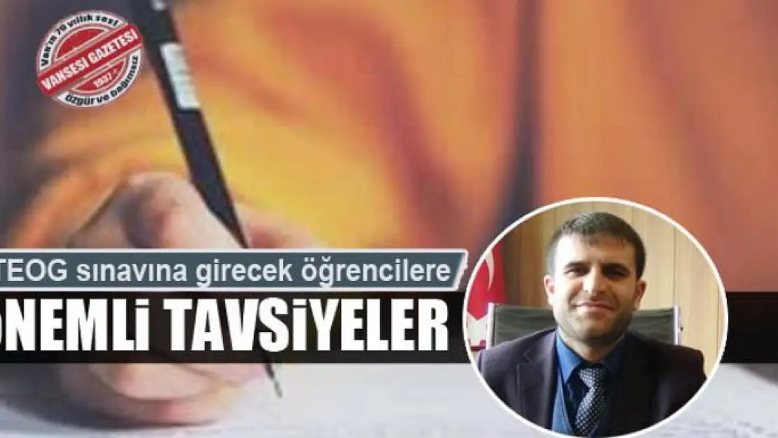  Uzmanlardan öğrencilere TEOG tavsiyeleri