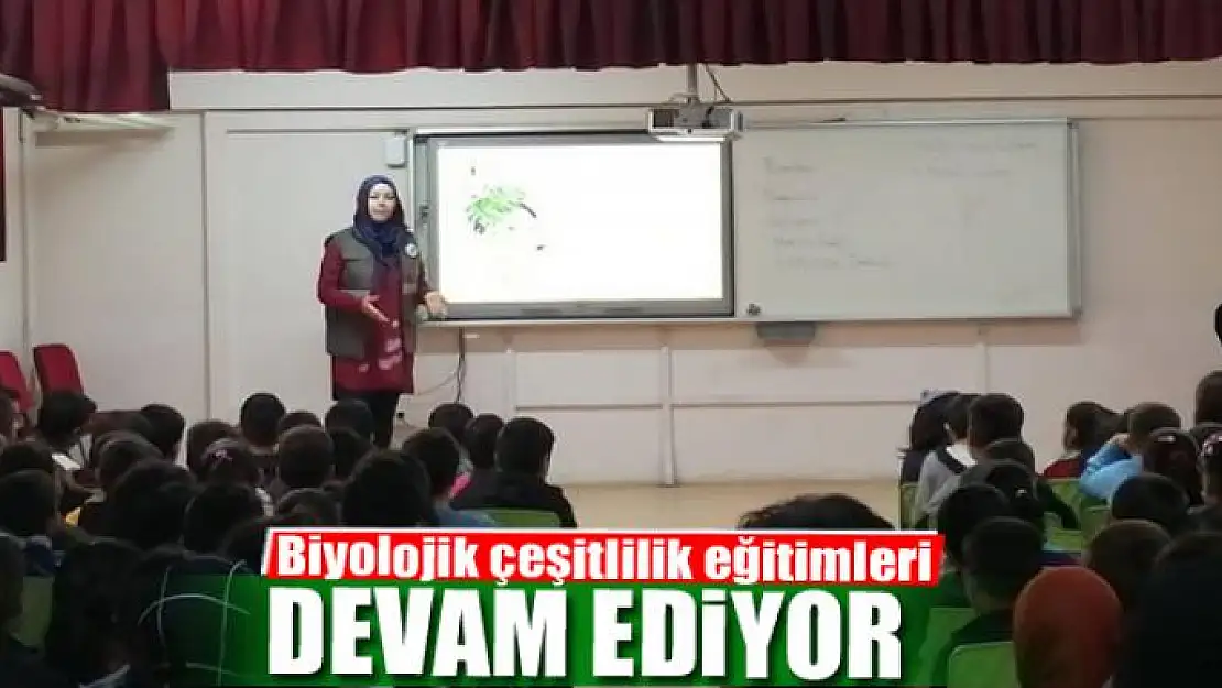 Öğrencilere yönelik 'Biyolojik çeşitlilik'' eğitimleri devam ediyor