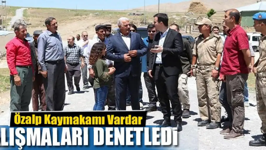 Kaymakam Vardar, çalışmaları denetledi