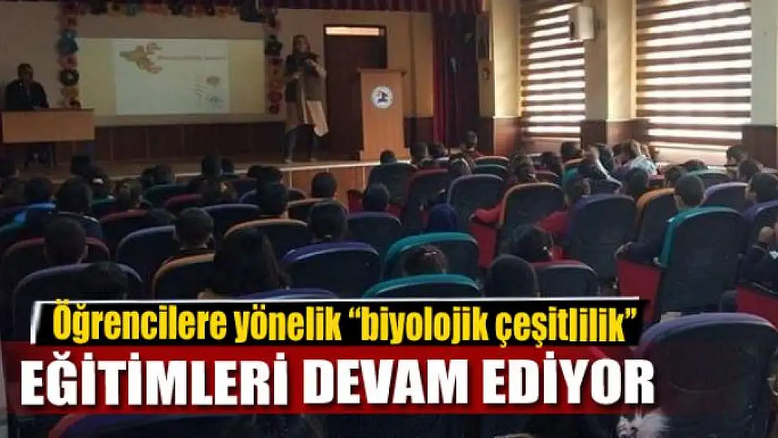 Öğrencilere yönelik 'biyolojik çeşitlilik'' eğitimleri devam ediyor