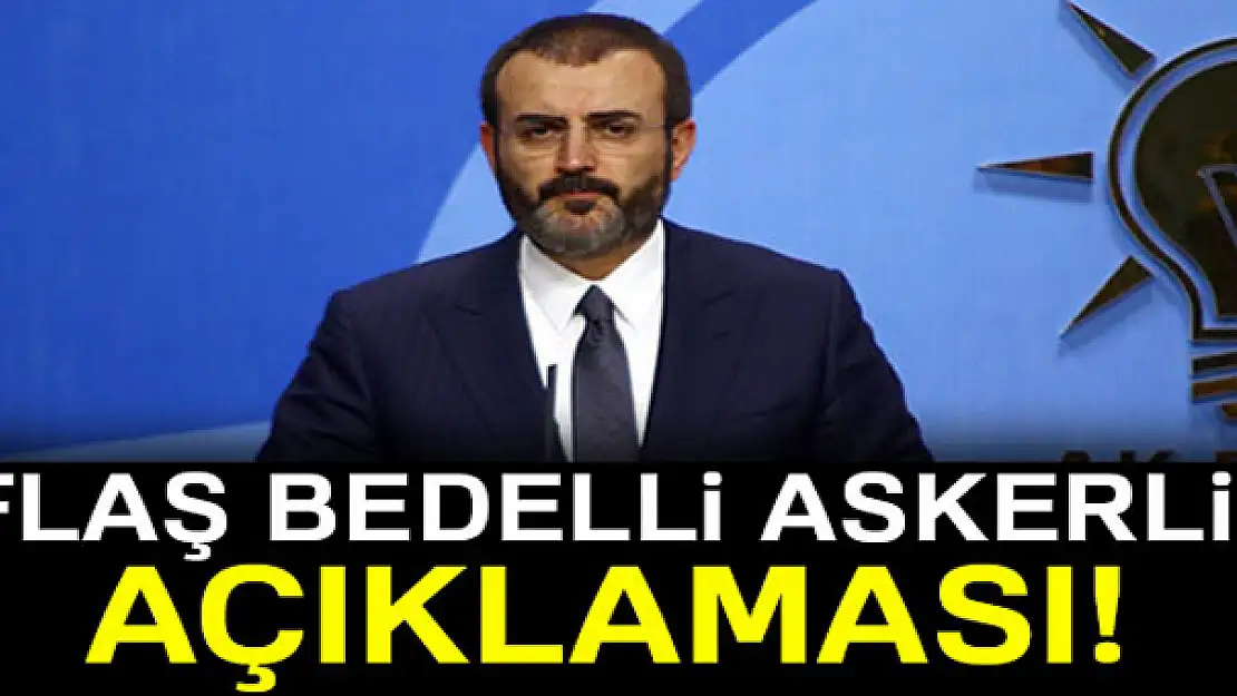 Mahir Ünal'dan bedelli askerlik açıklaması