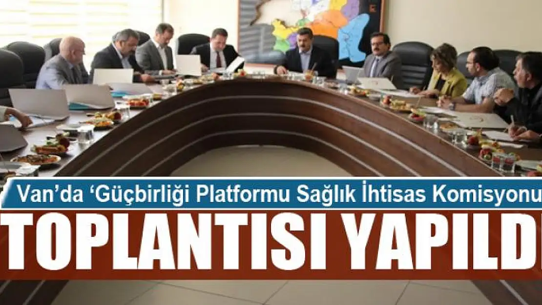 Van'da 'Güçbirliği Platformu Sağlık İhtisas Komisyonu' toplantısı