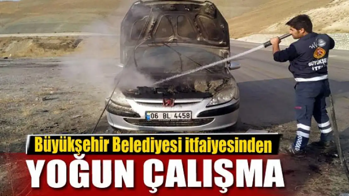 Büyükşehir Belediyesi itfaiyesinden yoğun çalışma