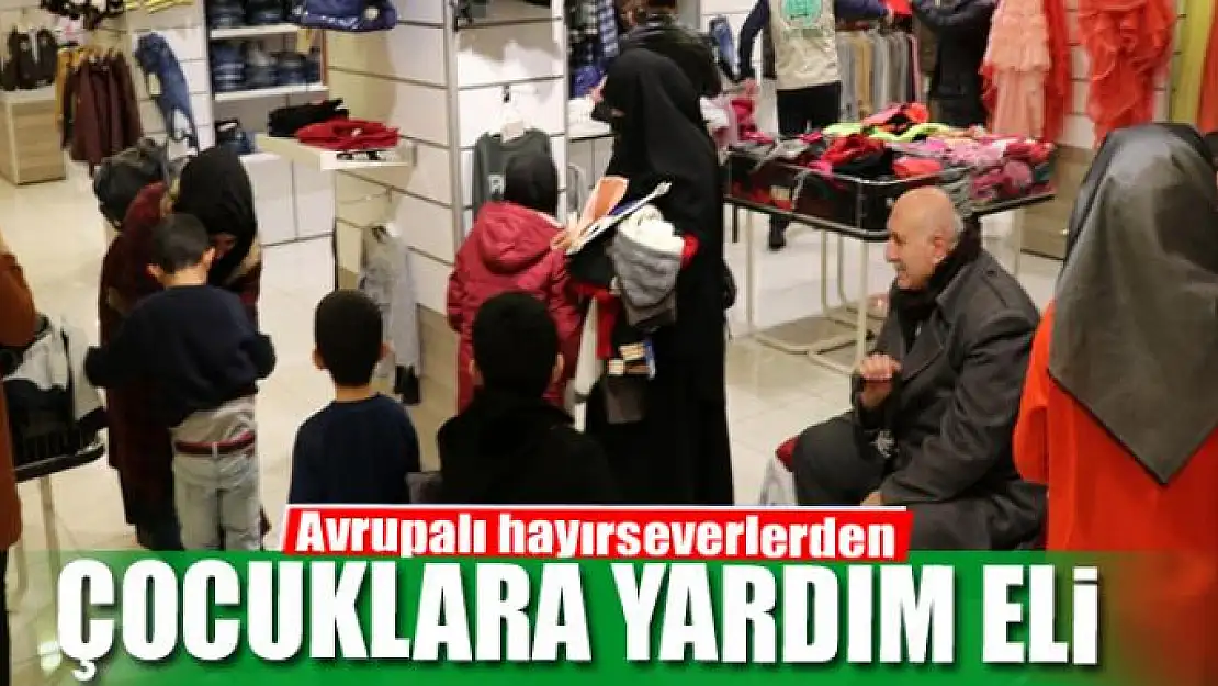 Avrupalı hayırseverlerden çocuklara yardım eli