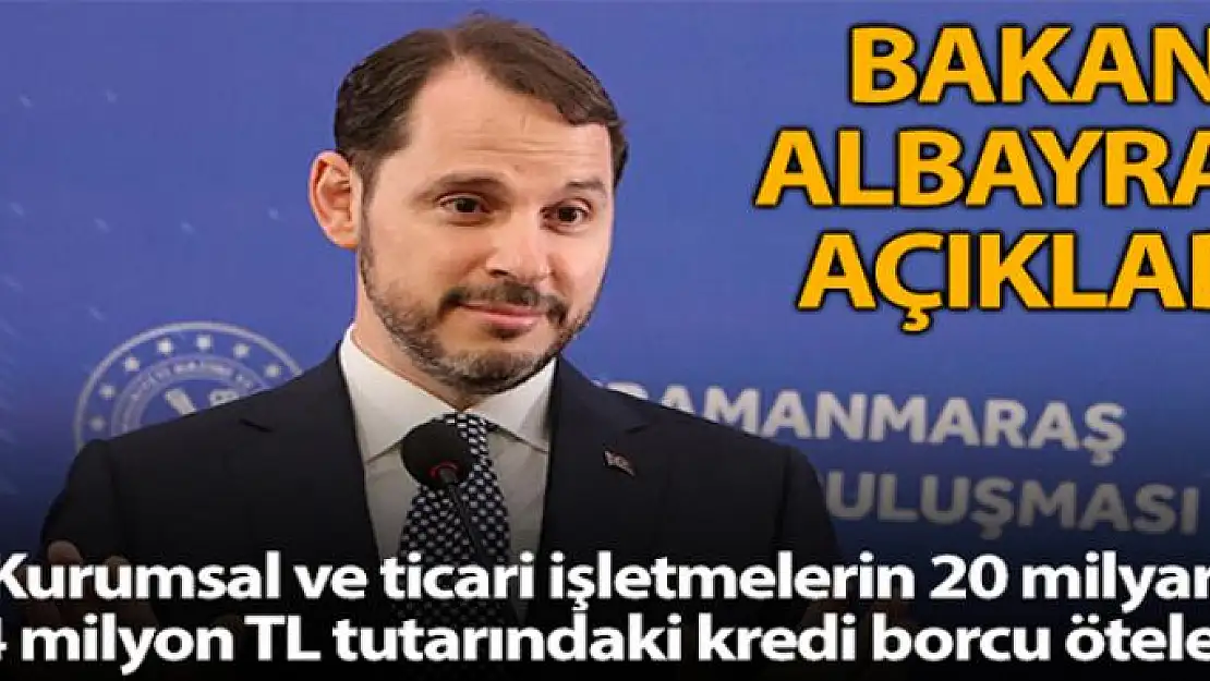 Hazine ve Maliye Bakanı Albayrak'tan önemli açıklamalar