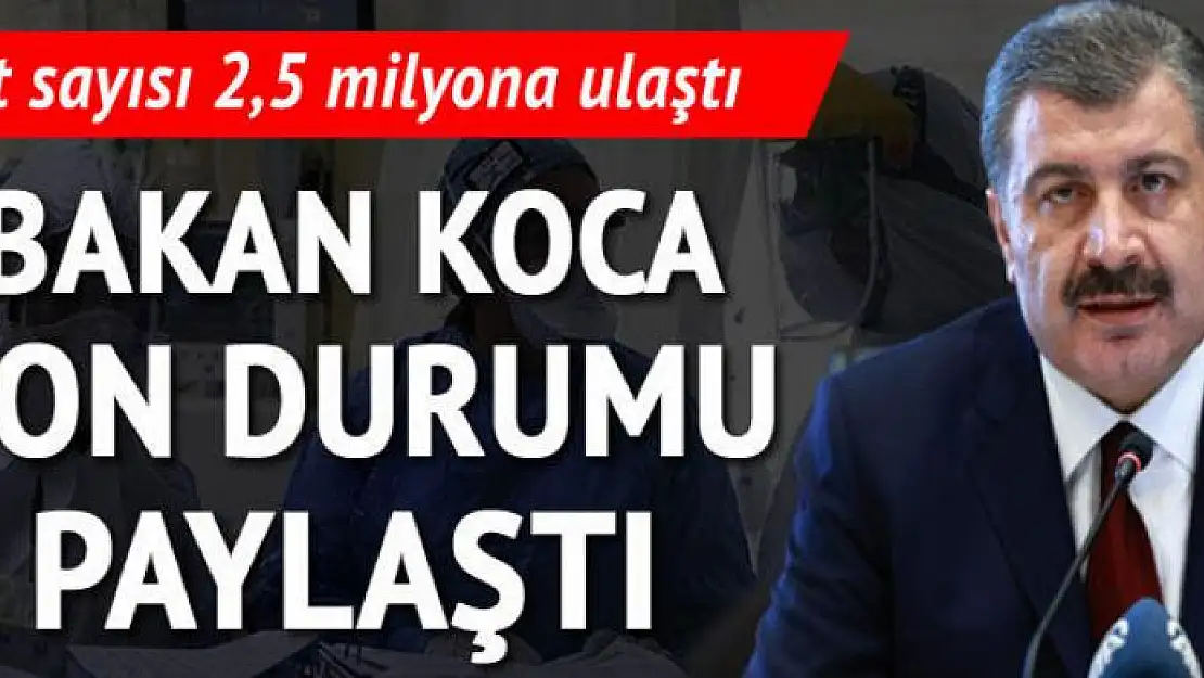 Türkiye'de koronavirüs nedeniyle son 24 saatte 17 kişi hayatını kaybetti!