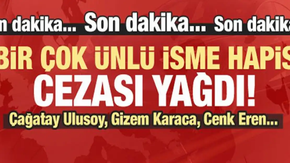 Ünlü oyunculara ceza yağmuru