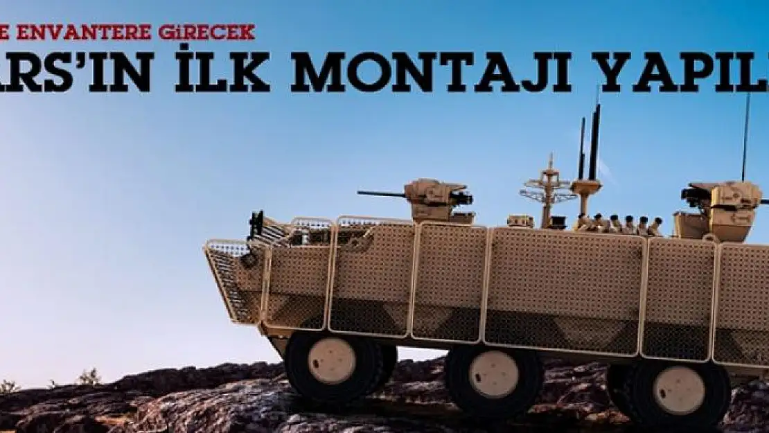 Pars 6x6 mayına karşı korumalı aracın ilk montajı yapıldı