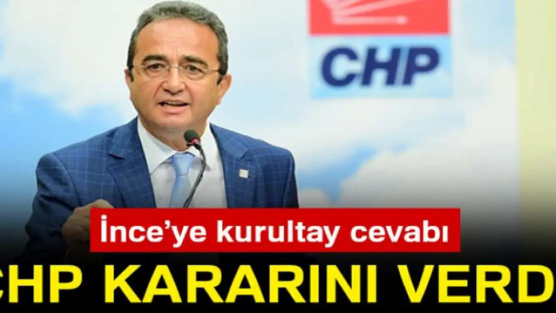 CHP kararını verdi!