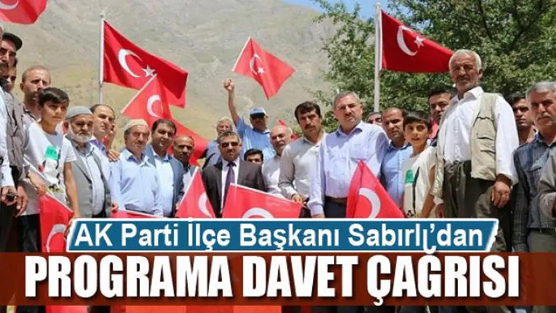 Başkan Sabırlı'dan 'Sündüs' programına davet