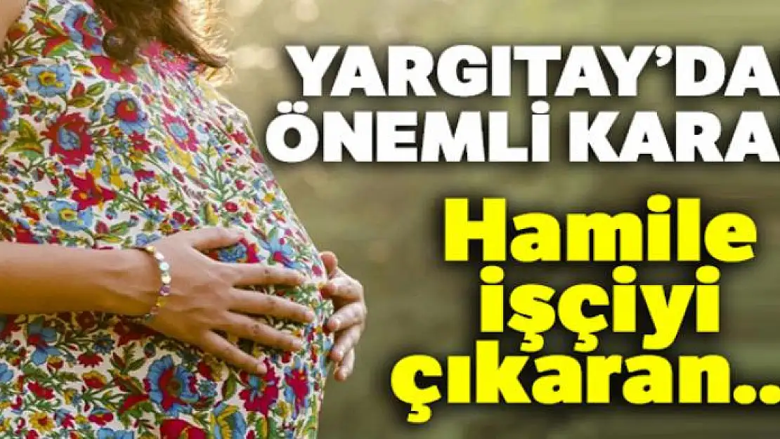 Hamile işçiyi çıkaran ayrımcılık tazminatı ödeyecek