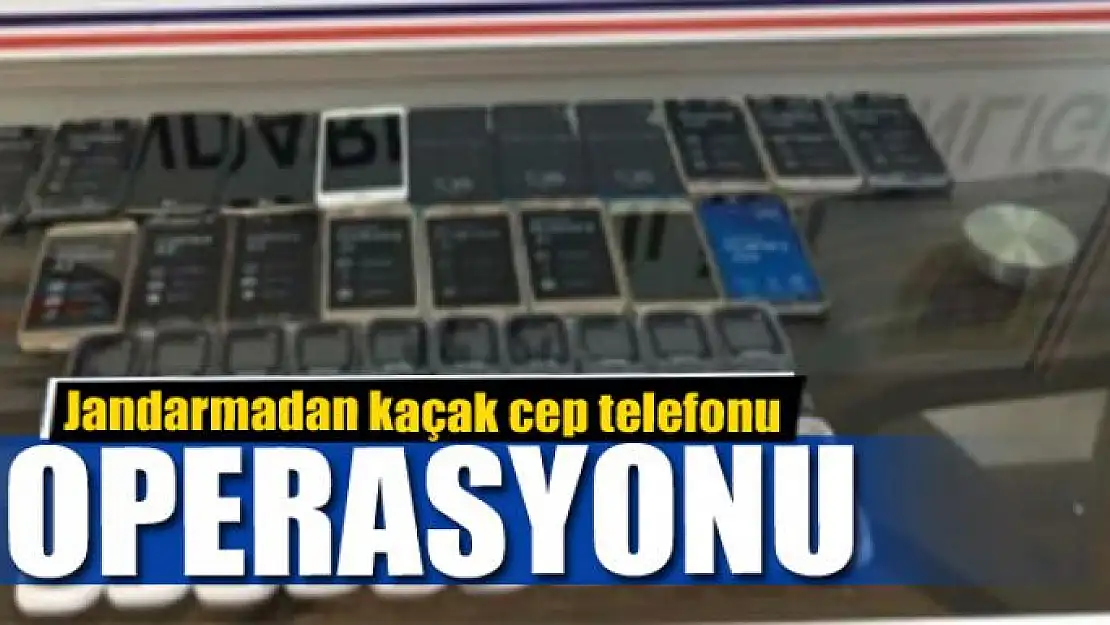 Jandarmadan kaçak cep telefonu operasyonu