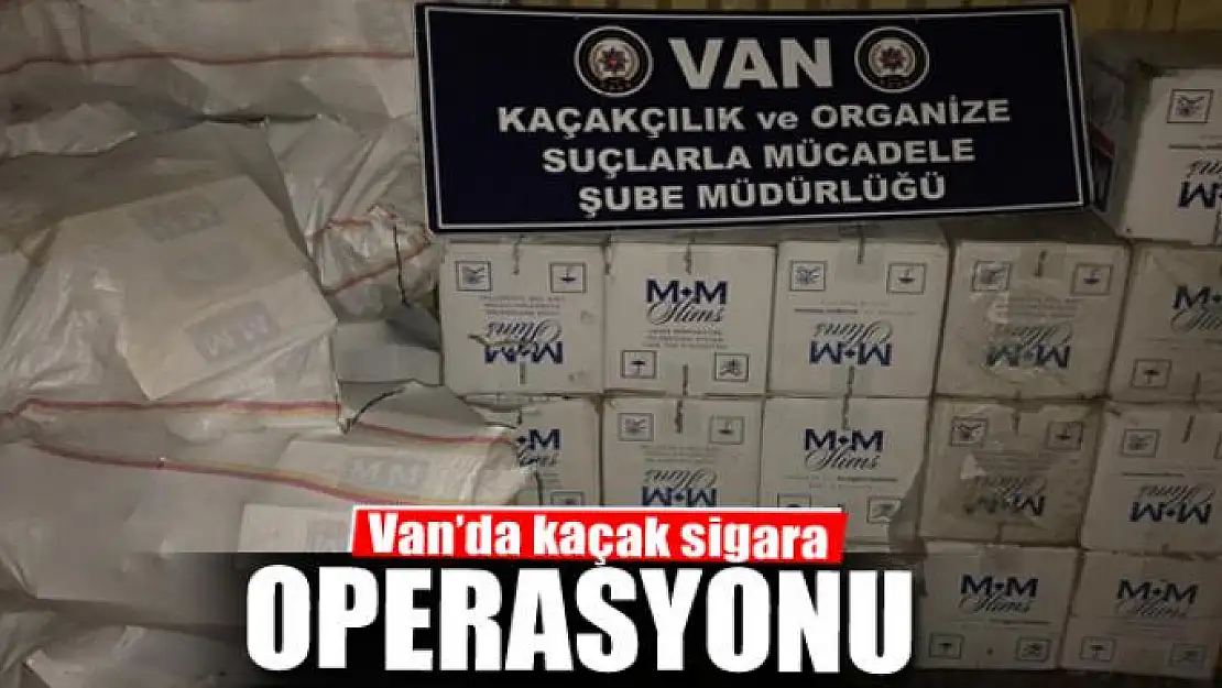 Van'da sigara kaçakçılığı