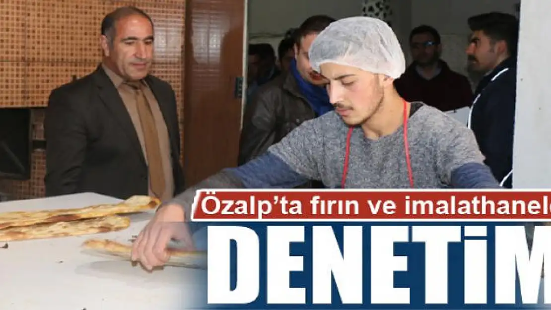 Özalp'ta fırın ve imalathanelere denetim 