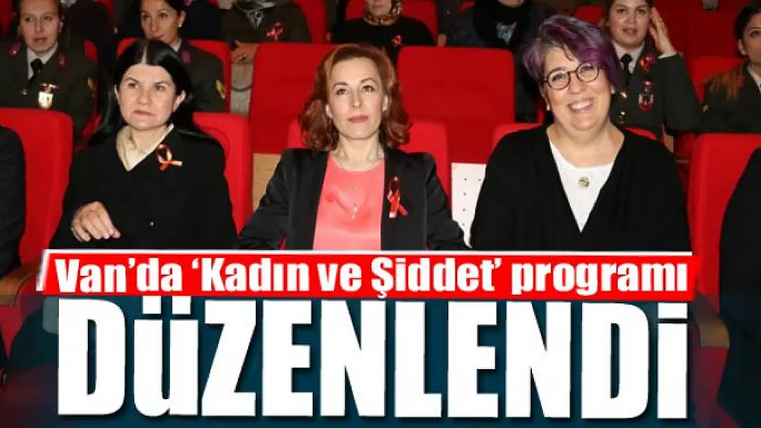 Van'da 'Kadın ve Şiddet' programı 