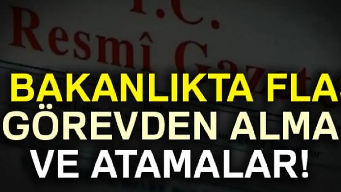 Atama kararları Resmi Gazete'de yayımlandı!