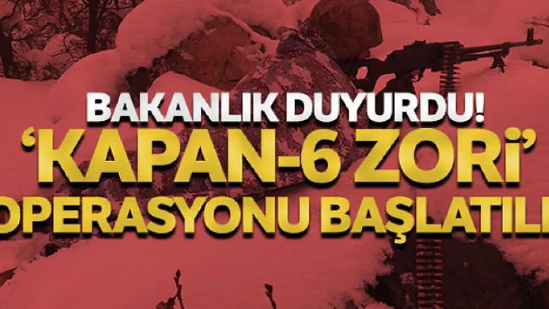 İçişleri Bakanlığınca Diyarbakır-Batman illeri ara hattında Kapan-6 Zori Operasyonu başlatıldı