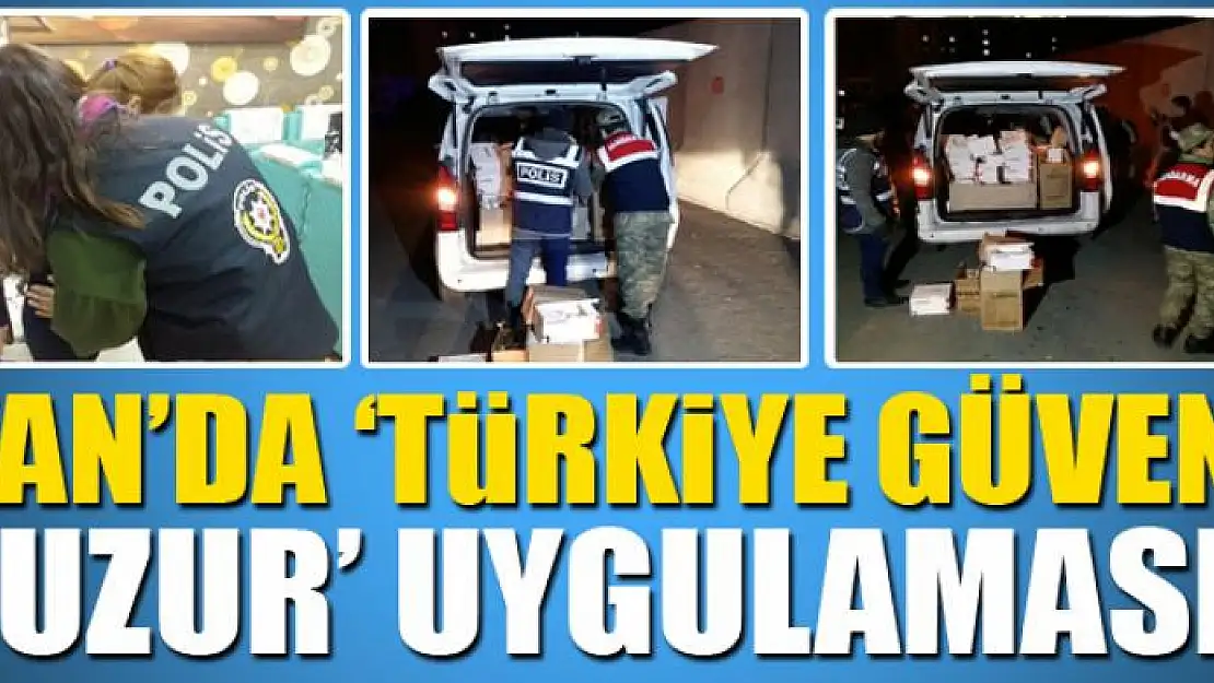 Van'da 'Türkiye Güven Huzur' uygulaması 