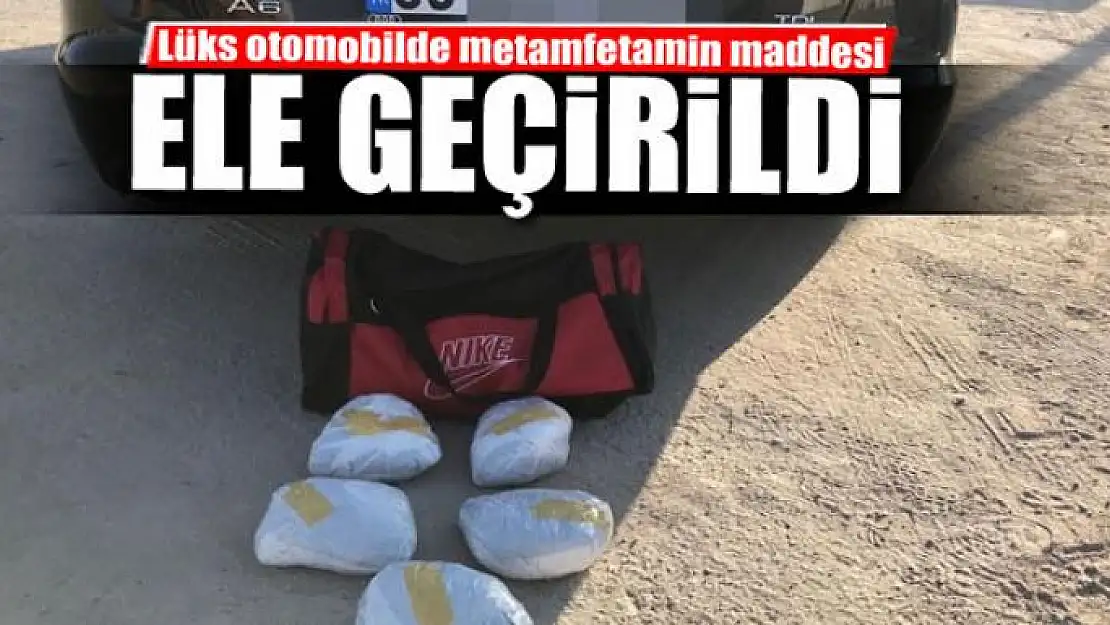 Lüks otomobilde metamfetamin maddesi ele geçirildi