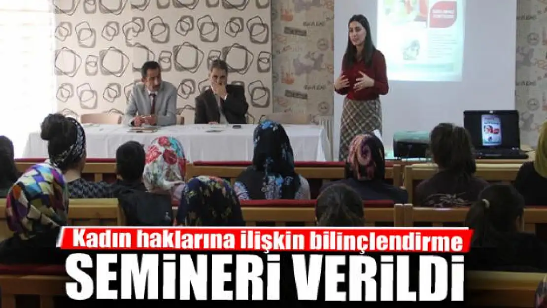 Başkale'de 'Kadın haklarına ilişkin bilinçlendirme' semineri