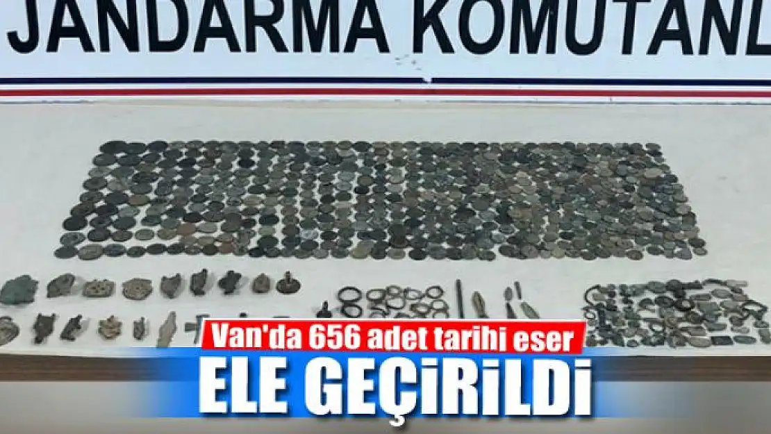 Van'da 656 adet tarihi eser ele geçirildi