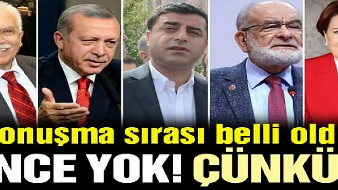 Cumhurbaşkanı adaylarının konuşma sırası belli oldu