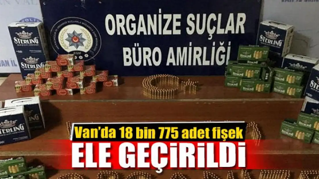 Van'da 18 bin 775 adet fişek ele geçirildi