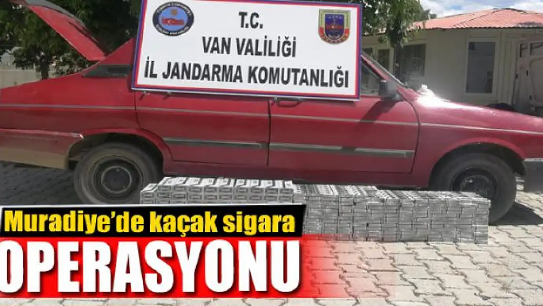 Muradiye'de kaçak sigara operasyonu