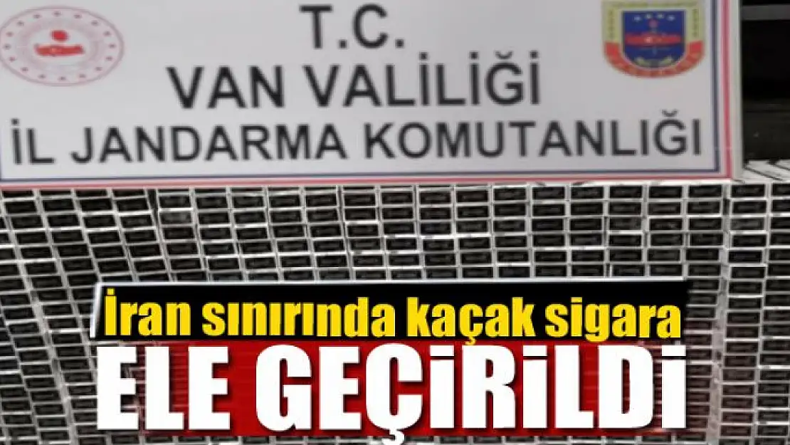 İran sınırında 7 bin 90 paket kaçak sigara ele geçirildi