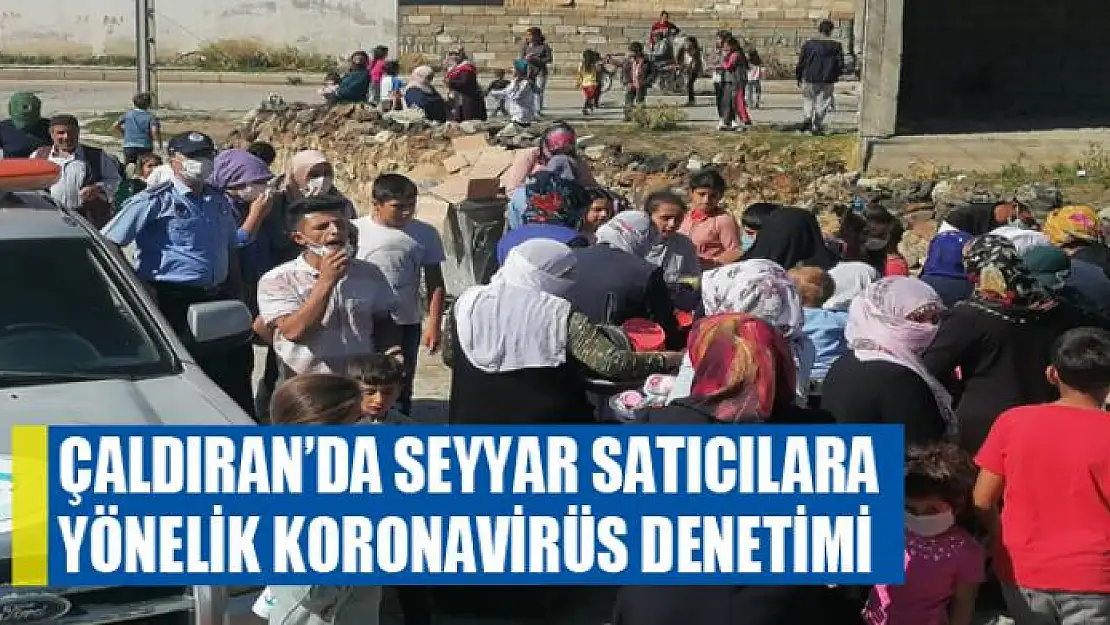 Çaldıran'da seyyar satıcılara yönelik koronavirüs denetimi