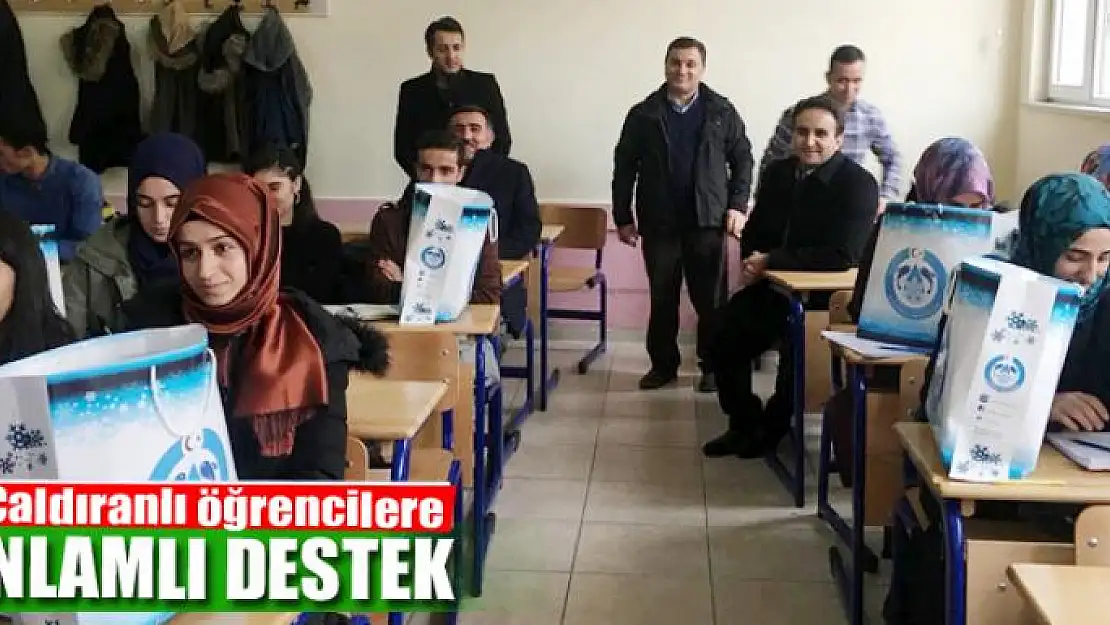 Çaldıranlı öğrencilere kitap ve eğitim materyali desteği