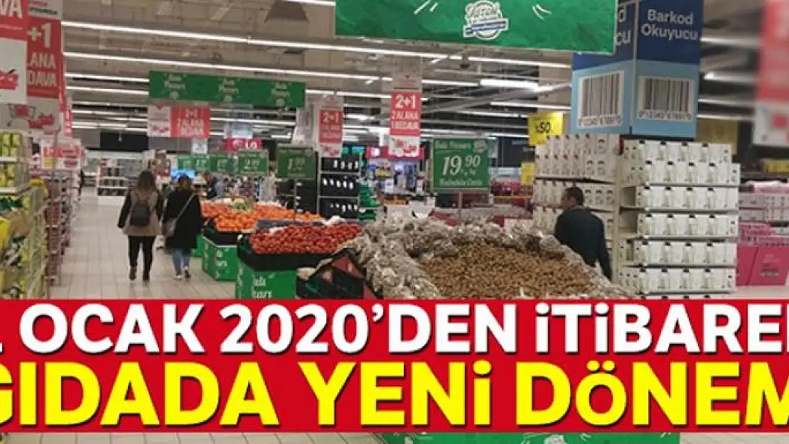 Gıdada yeni etiket dönemi başlıyor