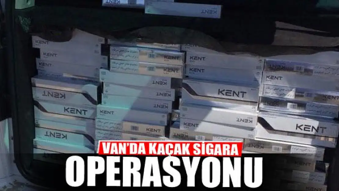 Van'da kaçak sigara operasyonu 