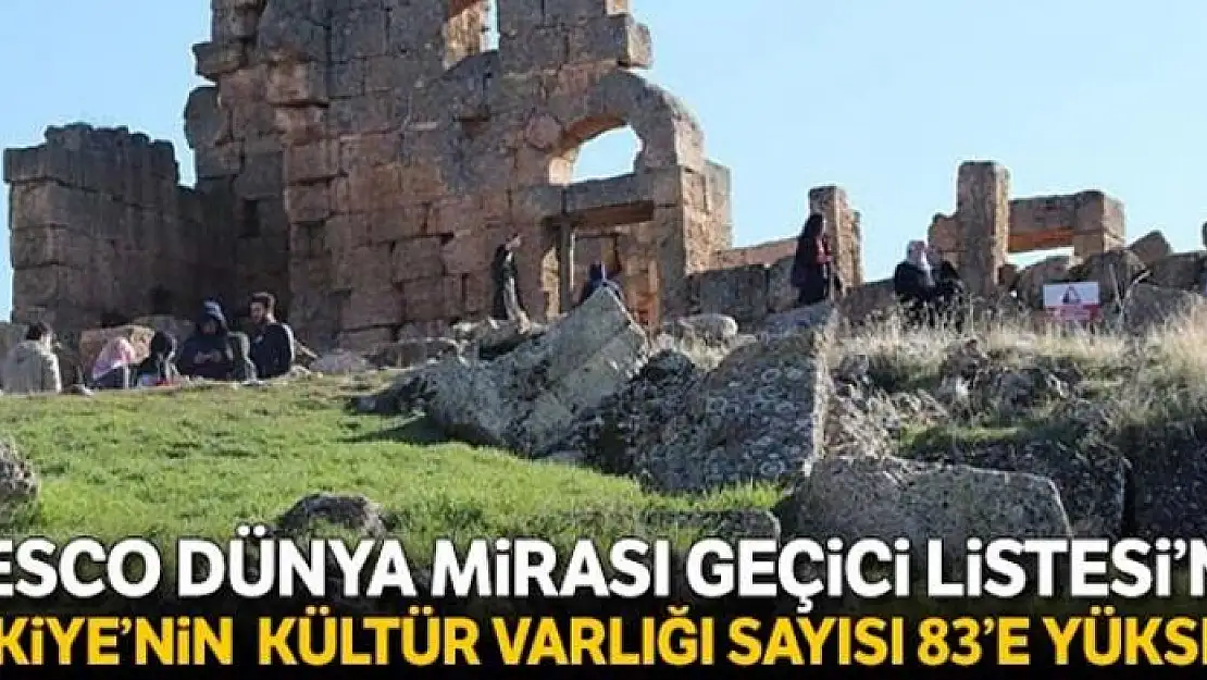 Unesco Dünya Mirası Geçici Listesi'nde Türkiye'nin kültür varlığı sayısı 83'e yükseldi