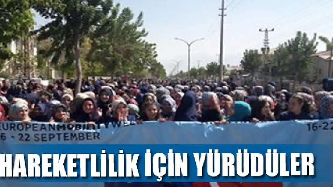 HAREKETLİLİK İÇİN YÜRÜDÜLER