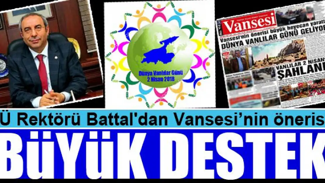 YYÜ Rektörü Peyami Battal'dan Vansesi Gazetesi'nin önerisine büyük destek