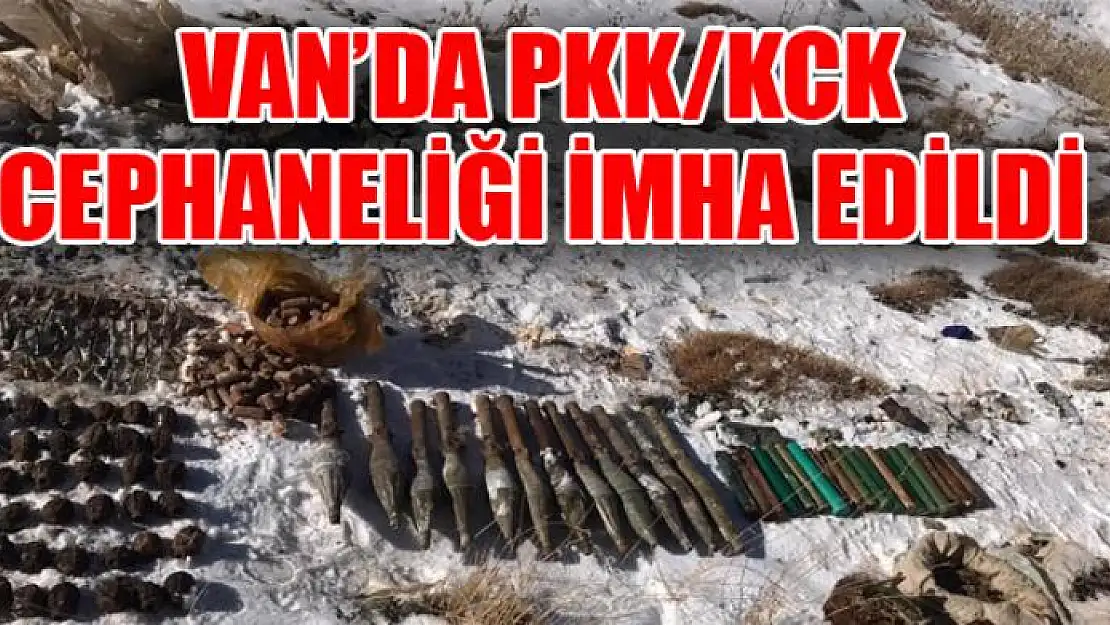 Van'da PKK/KCK cephaneliği imha edildi