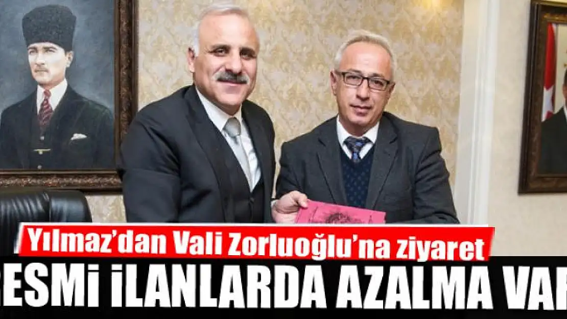 Resmi ilanlarda azalma var