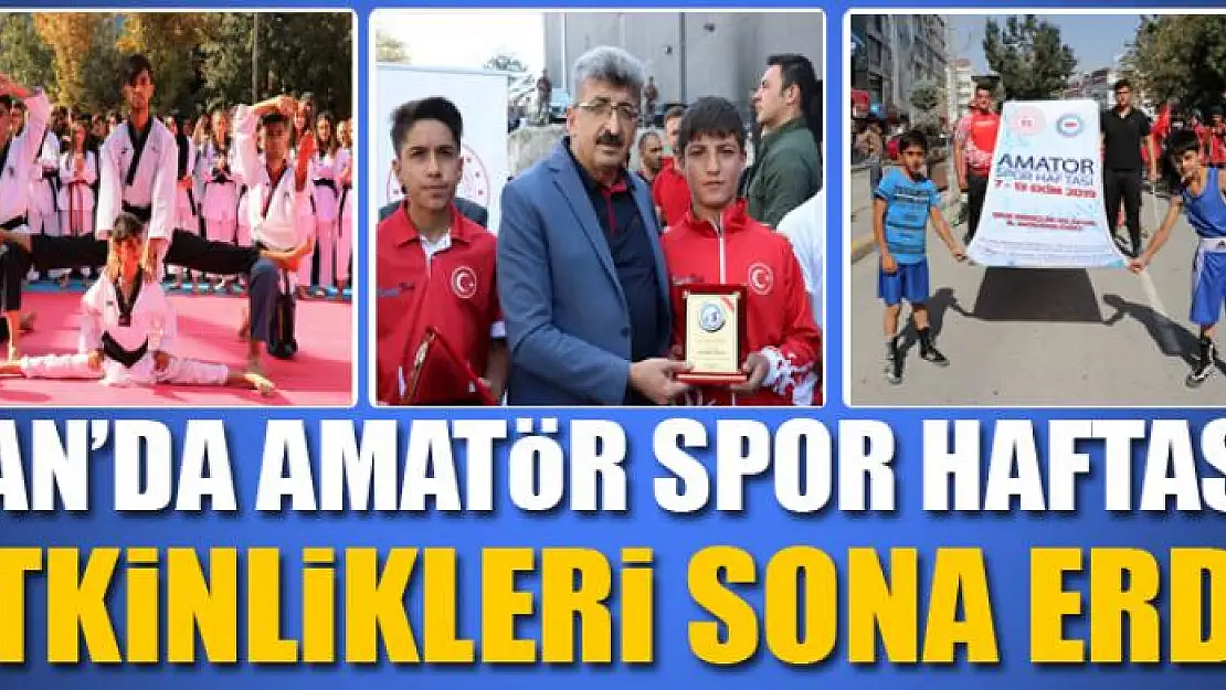 Van'da Amatör Spor Haftası etkinlikleri sona erdi