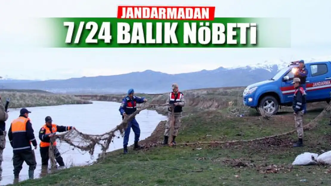 Jandarmadan Van balığı nöbeti 