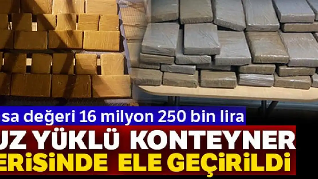 Muz yüklü dediler 16 milyon değerinde kokain çıktı