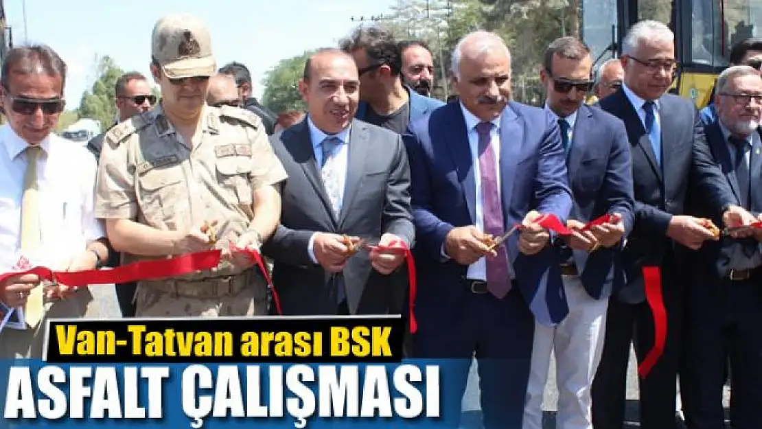 Van-Tatvan arası BSK asfalt çalışması