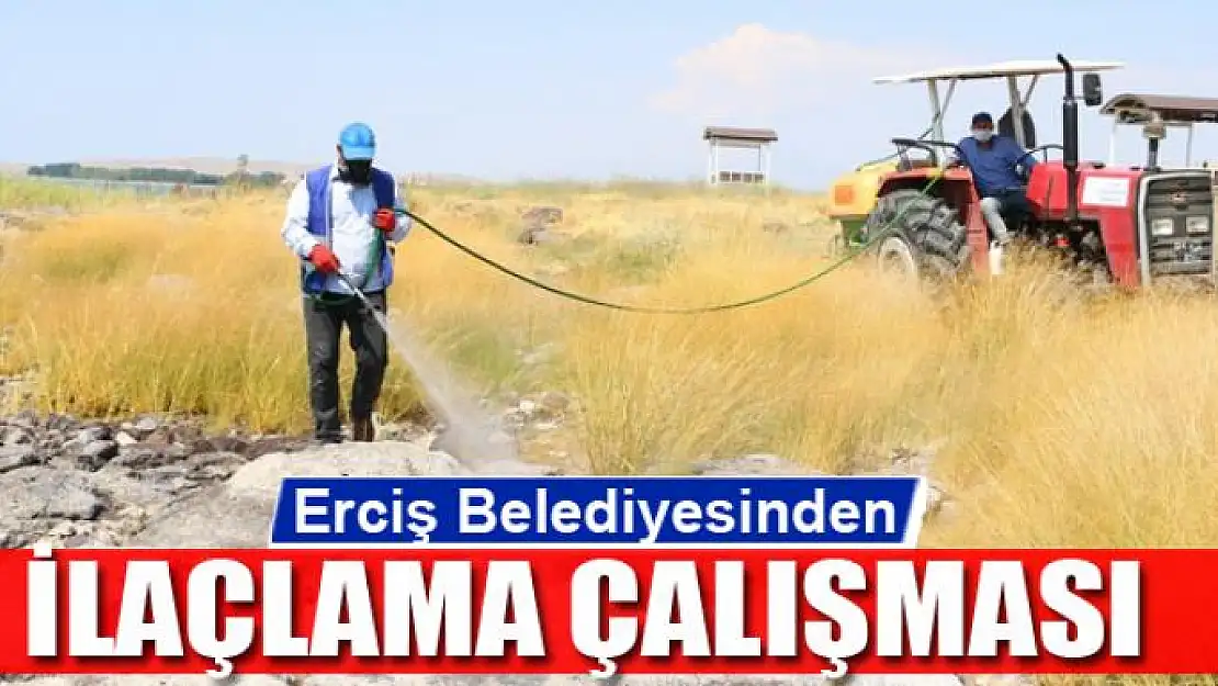 Erciş Belediyesinden vektörle mücadele ve ilaçlama çalışması