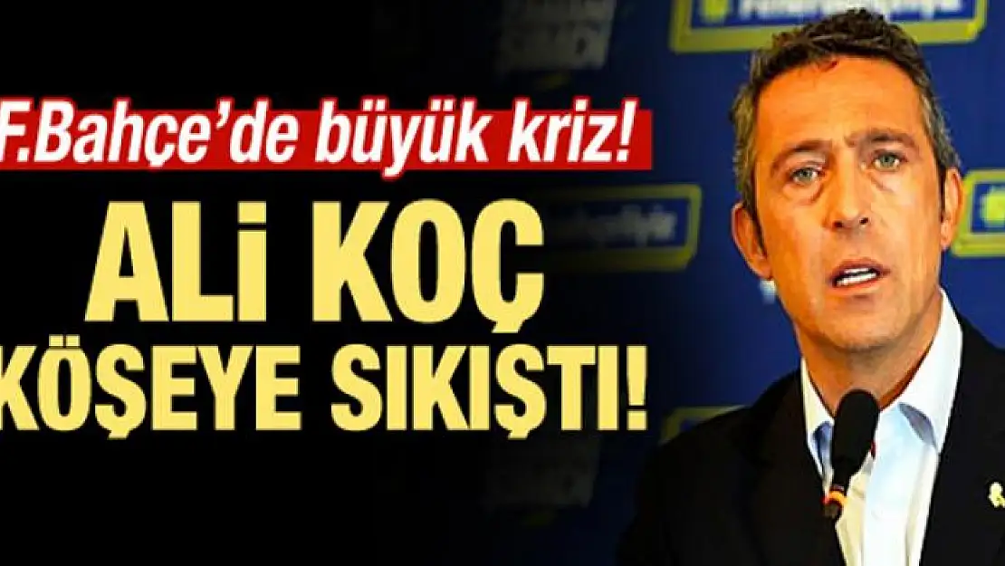 Ali Koç köşeye sıkıştı! Büyük sıkıntı...