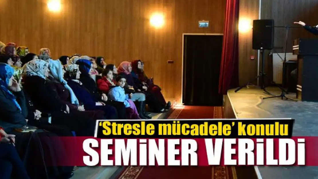 İpekyolu Belediyesinden 'Stresle mücadele' konulu seminer