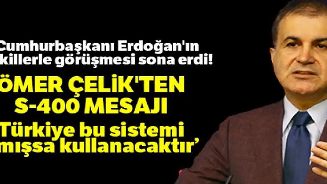 Cumhurbaşkanı Erdoğan'ın vekillerle görüşmesi bitti! Ömer Çelik'ten önemli açıklamalar