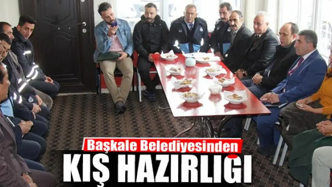 Başkale Belediyesinden kış hazırlığı