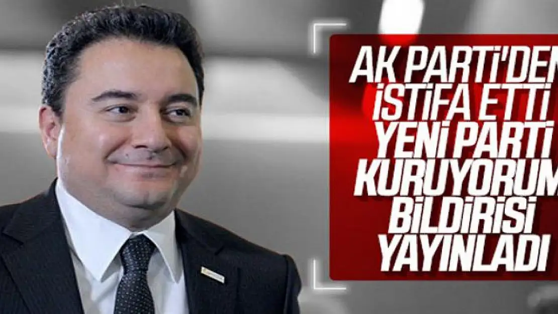 Ali Babacan, AK Parti'den istifa etti