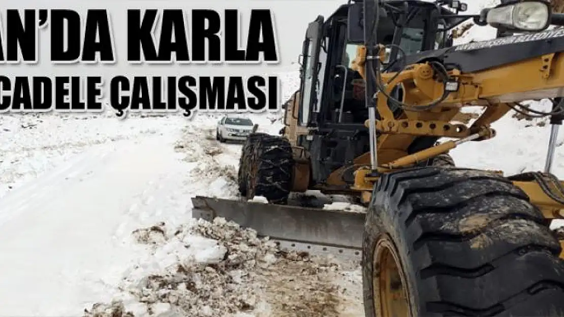 Van'da karla mücadele çalışması